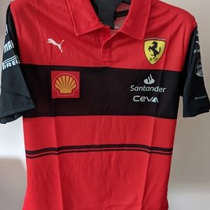 Scuderia Ferrari F1 Men's 2022 Team Polo and shirt